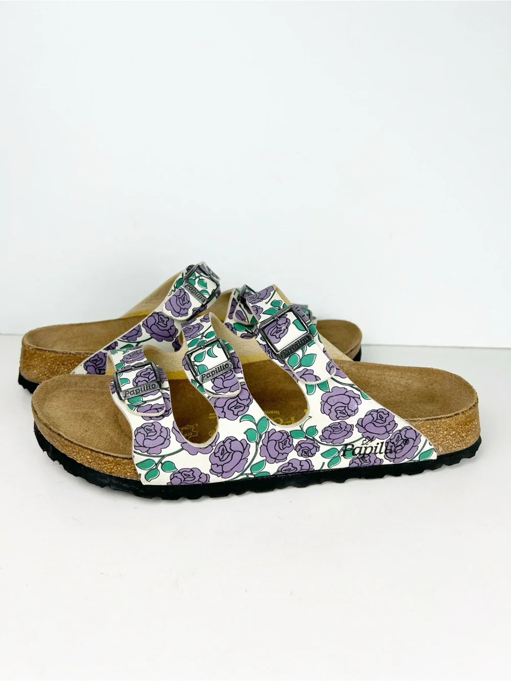 Birkenstock Papillio Florida Purple Rose Birko-Flor Three Strap Sandal EU 41 - Picture 2 of 13